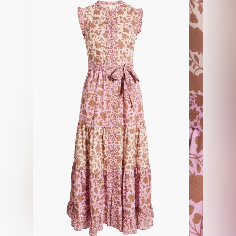 Boden
Tie Waist Tiered Ruffle
Maxi Dress
Purchased from Nordstrom, worn once